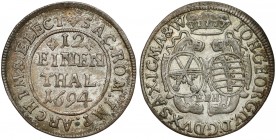 Sachsen, Johann Georg IV., 1/12 Taler 1694 EPH, Leipzig
Saksonia, Jan Jerzy IV, 1/12 talara 1694 EPH, Lipsk 
Grade: XF+ 

WORLD COINS - GERMANY