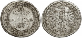 Brandenburg-Bayreuth, Georg Wilhelm (1678-1726), 1/24 Taler 1714
Brandenburg-Bayreuth, Georg Wilhelm, 1/24 Taler 1714 Reference: Krause KM#125
Grade...