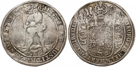 Braunschweig-Calenberg-Hannover, Georg Wilhelm, Taler 1657 HS Srebro, średnica 44,2 mm, waga 28,39 g.&nbsp; 
Grade: F+ 

WORLD COINS - GERMANY