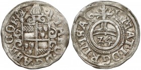 Corvey, Abtei, Dietrich von Beringhausen, 1/24 Taler 1615 
Grade: XF- 

WORLD COINS - GERMANY