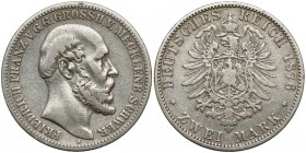 Deutschland, Mecklenburg-Schwerin, 2 Mark 1876 A - selten
Meklemburgia-Schwerin, 2 marki 1876 A - rzadki typ Rzadkie panowanie Friedricha Franza II.,...