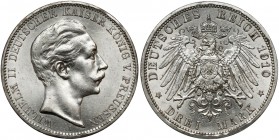 Deutschland, Preussen, 3 Mark 1910 A
Prusy, 3 marki 1910 A Piękny.
Reference: Jaeger 103
Grade: XF+ 

WORLD COINS - GERMANY