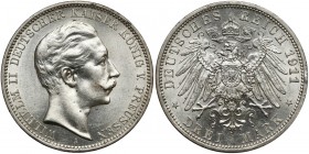 Deutschland, Preussen, 3 Mark 1911 A
Prusy, 3 marki 1911 A Reference: Jaeger 103
Grade: XF+/AU 

WORLD COINS - GERMANY