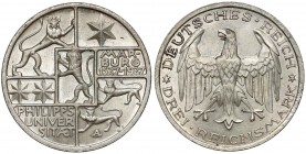 Weimarer Republik, 3 Mark 1927 A - Marburg
Republika Weimarska, 3 marki 1927 A - Marburg Piękny egzemplarz. 
Reference: Jaeger 330
Grade: AU 

WO...