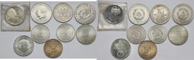 Deutschland, 5, 10 und 20 Mark 1969-1978 (9 Stücke)
Niemcy, 5, 10 i 20 marek 1969-1978, zestaw (9szt) 
Grade: XF+/UNC 

WORLD COINS - GERMANY