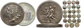 Deutschland, Schraubmedaille mit Illustrationen
Niemcy, Medal śrubowy 'Schraubmedaille' - z obrazkami Wyjątkowy, bardzo charakterystyczny wyrób, któr...