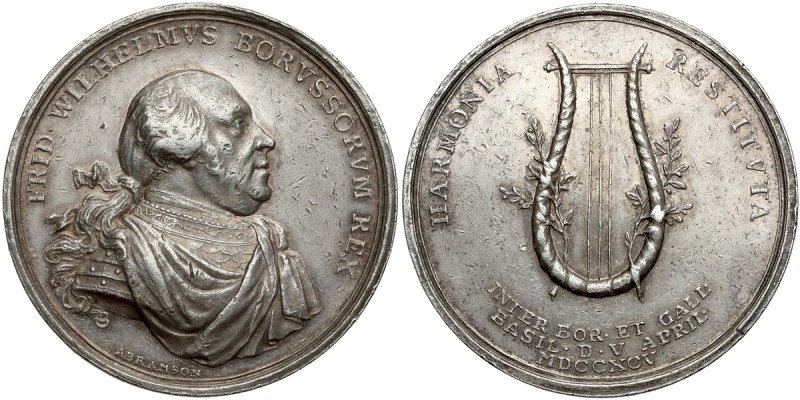 Preussen, Friedrich Wilhelm II, Medaille 1795 - Friede von Basel
Prusy, Frydery...