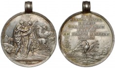Deutschland, Religiös Medaille ca. 1800 - LOOS
Niemcy, Medal religijny ok. 1800 r. - sygnowany LOOS Do medalu dolutowane uszko. Cyzelowany w tle.&nbs...