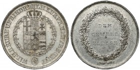 Deutschland, Hessen-Kassel, Preismedaille 'Dem Gewerb Fleise' 1839
Niemcy, Hesja-Kassel, Medal nagrodowy 'Dem Gewerb Fleise' 1839 Cynk (?), średnica ...