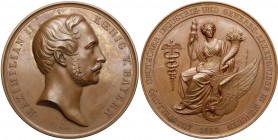 Deutschland, Bayern, Maximillian II., Medaille 1854 - Ausstellung deutscher Industrie...
Niemcy, Bawaria, Maksymilian II, Medal 1854 - Nagroda Wystaw...