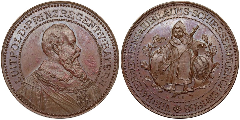 Deutschland, Medaille 1888 - 8. Schiessenfest in Bayern, München
Niemcy, Medal ...