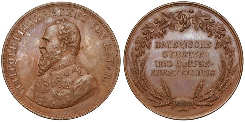 Deutschland, Bayern, Medaille 1909 - Gersten- und Hopfen Ausstellung
Niemcy, Ba...