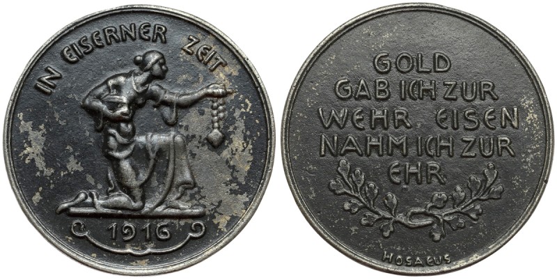 Deutschland, Medaille 'In eiserner Zeit' 1916
Niemcy, Medal 'W czasach żelaza.....