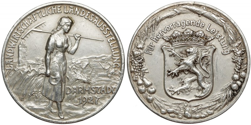 Deutschland, Medaille 1927 - Darmstadt, Landwirtschaftliche Landesausstellung
N...