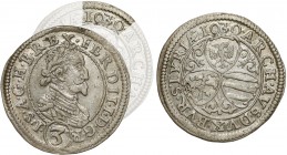 Österreich, Ferdinand II., 3 Kreuzer 1630, Graz - Fehler 1030 und FERDII•I
Austria, Ferdynand II, 3 krajcary 1630, Graz - błędy 1030 i FERDII•I Rzadk...