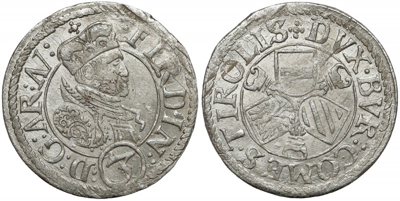 Österreich, Ferdinand II. (1619-1637), 3 Kreuzer, Tirol - ohne Datum
Austria, F...