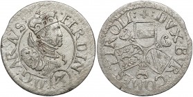 Österreich, Ferdinand II. (1619-1637), 3 Kreuzer Tirol - ohne Datum
Austria, Ferdynand II (1619-1637), 3 krajcary Tyrol bez daty Zadrapania na awersi...