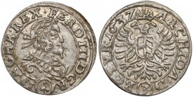 Österreich, Ferdinand III., 3 Kreuzer 1637, Wien
Austria, Ferdynand III, 3 krajcary 1637, Wiedeń Pierwszy rocznik bicia.

Reference: Krause KM#837...