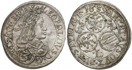 Österreich, Leopold I., 3 Kreuzer 1659 L, Graz
Austria, Leopold I, 3 krajcary 1659 L, Graz 
Grade: XF+ 

WORLD COINS - AUSTRIA