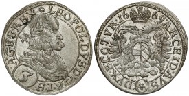 Österreich, Leopold I., 3 Kreuzer 1669, Wien
Austria, Leopold I, 3 krajcary 1669, Wiedeń 
Grade: XF+ 

WORLD COINS - AUSTRIA