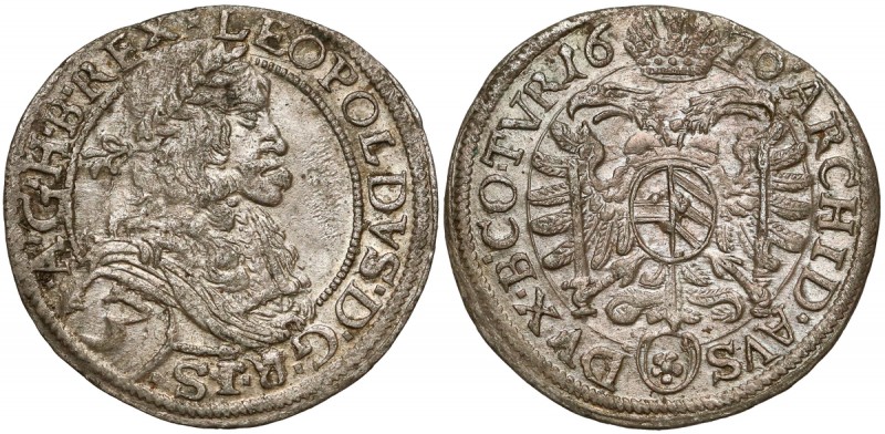 Österreich, Leopold I., 3 Kreuzer 1670, Wien
Austria, Leopold I, 3 krajcary 167...