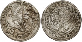 Österreich, Leopold I., 3 Kreuzer 1704 IA, Graz
Austria, Leopold I, 3 krajcary 1704 IA, Graz Mennicze rozwarstwienie krążka.&nbsp; Przeczyszczony na ...