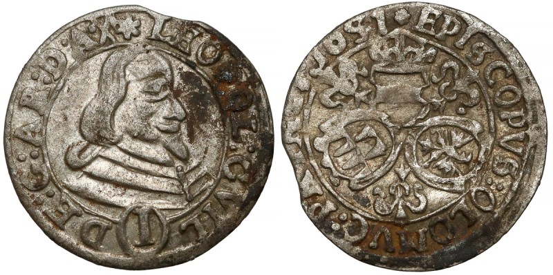 Österreich, Ferdinand III., Kreuzer 1651
Austria, Ołomuniec, Leopold Wilhelm, K...