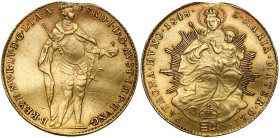 Ungarn, Ferdinand I, Dukaten 1848
Austro-Węgry, Ferdynand I, Dukat 1848 Egzemplarz po odciętej zawieszce. Lekko, dwukrotnie gięty. Złoto (Au.986), wa...