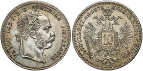 Österreich-Ungarn, Franz Joseph I., 10 Kreuzer 1872
Austro-Węgry, Franciszek Józef I, 10 krajcarów 1872 
Grade: XF+ 

WORLD COINS - AUSTRIA