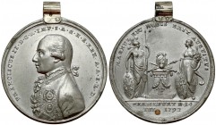 Österreich, Franz II, Medaille auf die Krönung 1792
Austria, Franciszek II, Medal koronacyjny 1792 Medal z dołożonym uszkiem.&nbsp; Średnica 43,0 mm,...