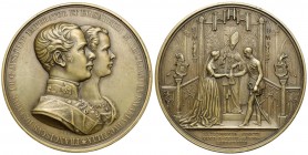 Österreich-Ungarn, Medaille 1854 - Hochzeit Franz I Josef und Elisabeth
Austro-Węgry, Medal 1854 - Ślub Franciszka I Józefa i Elżbiety Bawarskiej Mos...