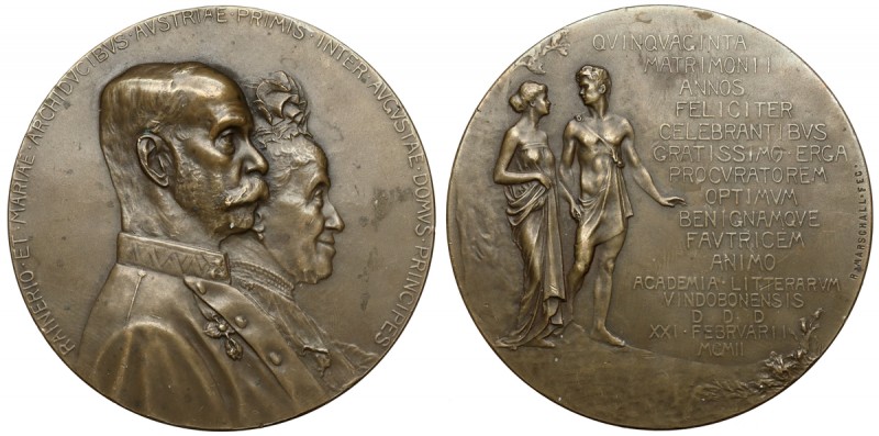 Österreich, Medaille 1902 - Rainer von Österreich - Goldhochzeit
Austria, Medal...