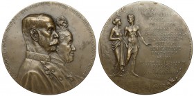 Österreich, Medaille 1902 - Rainer von Österreich - Goldhochzeit
Austria, Medal 1902 - Rajner Ferdynand Habsburg - Złota rocznica ślubu Brąz, średnic...