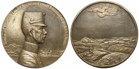 Eduard von Böhm-Ermolli, Medaille - Lemberg 22 Juni 1915
Austria, Böhm-Ermolli, Medal obrony Lwowa, Lemberg 22 Juni 1915 Brąz, średnica 65,5 mm, waga...