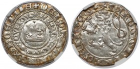 Czechy, Wacław II (1278–1305), Grosz praski - piękny Pięknej prezencji moneta, w dawnej patynie.&nbsp;

Grade: NGC AU58 

WORLD COINS - EUROPE...