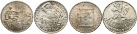 Czechosłowacja, 10 korun 1930 i 100 korun 1949 (2szt) Reference: Krause KM# 15 i 29
Grade: UNC/AU 

WORLD COINS - EUROPE
