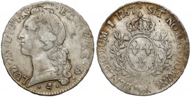 Francja, Ludwik XV, Ecu 1767 (krowa), Pau Srebro, średnica 40,7 mm, waga 29,11 g.&nbsp; 
Grade: VF 

WORLD COINS - EUROPE France / Frankreich
