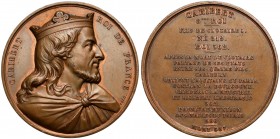Francja, medal z serii Władcy Francji - Charibert 1840 Brąz, średnica 51,5 mm, waga 70,33 g.&nbsp; 
Grade: XF+ 

WORLD COINS - EUROPE France / Fran...