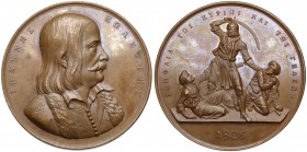 Grecja, Medal 1826 - Masakra Turków Medal zaprojektowany przez&nbsp;Konrada Lange. Piękny stan zachowania. Brąz, średnica 44.29 mm, waga 52.96 g. 
Gr...