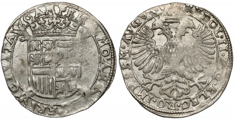 Niderlandy, Rudolf II (1576-1612), Campen, Arendschelling ND Very nice mint shin...