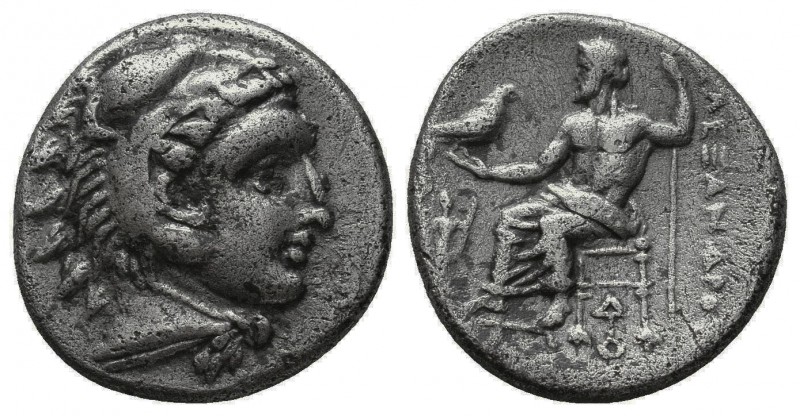 Kings of Macedon. Alexander III (336-323 BC). AR Drachm.
Obv. Head of Herakles t...