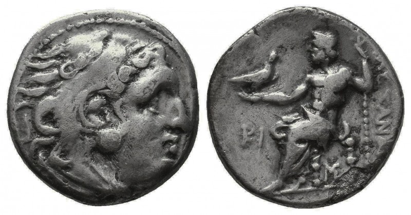 Kings of Macedon. Alexander III (336-323 BC). AR Drachm.
Obv. Head of Herakles t...