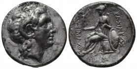 KINGS of THRACE. Lysimachos. 305-281 BC. AR Tetradrachm. Uncertain mint. Struck circa 288-281 BC. Head of deified Alexander right, with horn of Ammon ...
