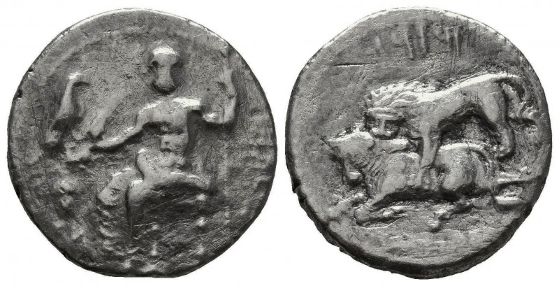 TARSOS. Cilicia. Mazaios, 361-334 B.C.
Stater. Baaltars seated l., torso facing,...