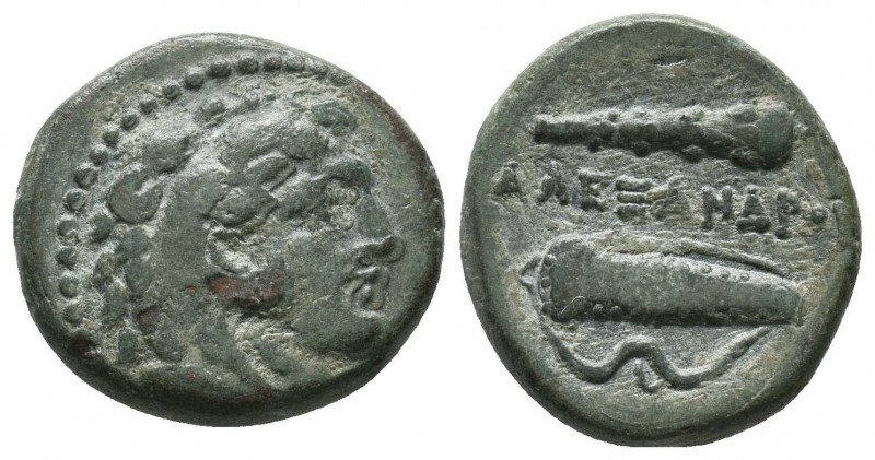 Macedonian Kingdom. Alexander III the Great. 336-323 B.C. AE 

Condition: Very F...