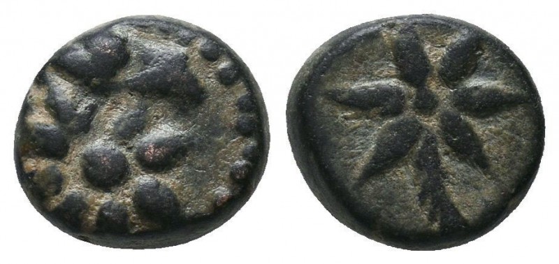 PONTOS. Uncertain. Ae (Circa 130-100 BC).
Obv: Head of Horse right, star on neck...
