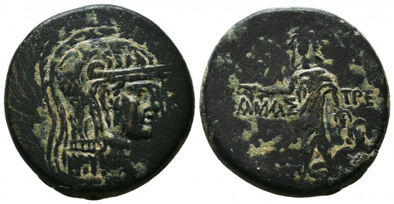 PONTOS. Amisos. Ae (Circa 85-65 BC).
Obv: Helmeted head of Athena right.
Rev: AM...