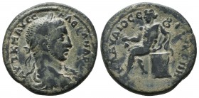 CILICIA. Seleucia. Severus Alexander (222-235). Ae. Obv: AVT K M AVP CЄV AΛЄΞANΔPOC CЄB. Laureate, draped and cuirassed bust right. Rev: KΛAVΔIOCЄΛЄVK...