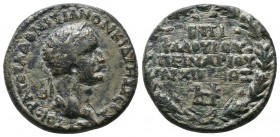 Cidyessus. Domitian, 81-96. Bronze, Flavios Peinarios, high-priest circa 81-96, AVTOKPATOPA ΔOMITIANON KIΔVHΣΣEIΣ Laureate head r. Rev. EΠI ΦΛAOVIOV Π...