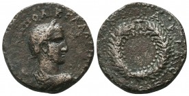 PONTUS. Neocaesarea. Gallienus , 253-268. Tetrassarion , CY 199 = 262/3. AYT KAI ΠO ΛIK ΓAΛΛIHNOC Laureate and draped bust of Gallienus to right, seen...